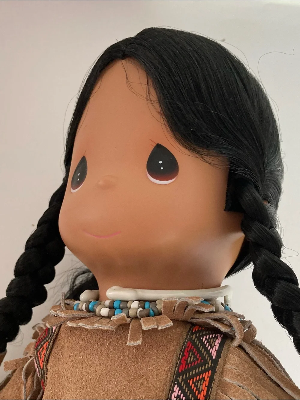 Rare Vintage 1994 Precious Moments 15” Doll w/ Baby In Papoose Morning Star 1021